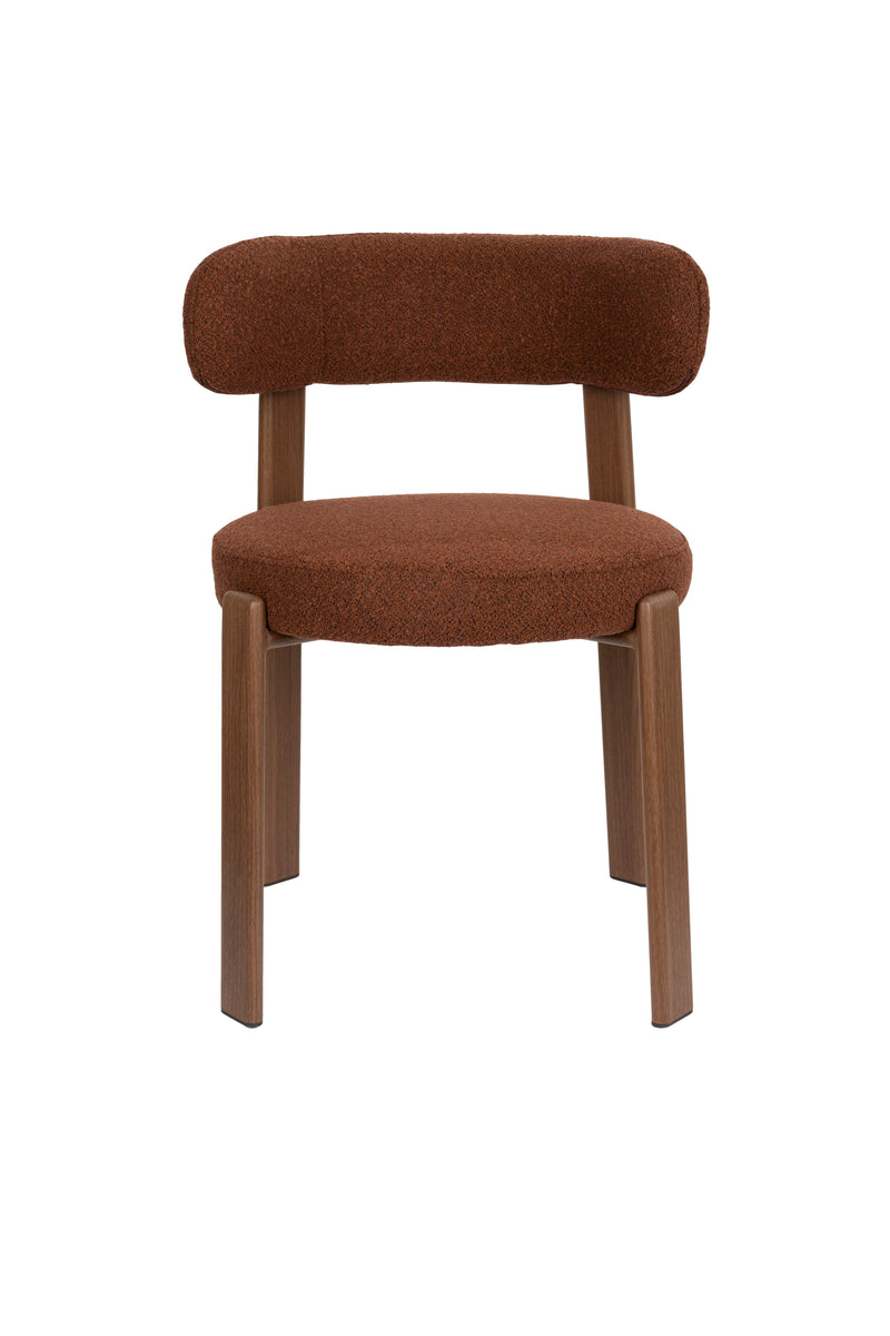 Eetkamerstoel Robyn Polyester Rood 52x48 cm-Eetkamerstoelen-Creating Home