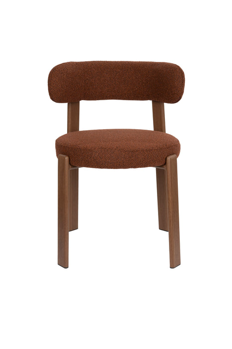 Eetkamerstoel Robyn Polyester Rood 52x48 cm-Eetkamerstoelen-Creating Home