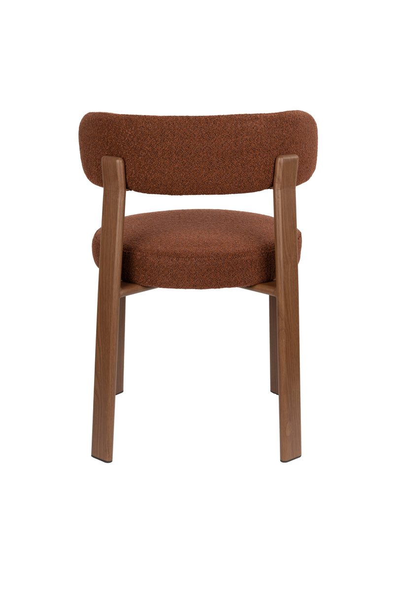 Eetkamerstoel Robyn Polyester Rood 52x48 cm-Eetkamerstoelen-Creating Home