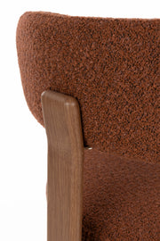 Eetkamerstoel Robyn Polyester Rood 52x48 cm-Eetkamerstoelen-Creating Home