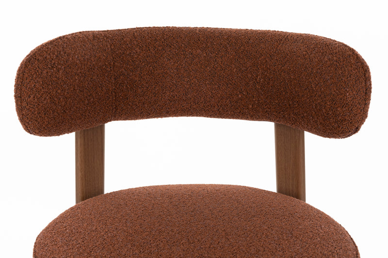 Eetkamerstoel Robyn Polyester Rood 52x48 cm-Eetkamerstoelen-Creating Home
