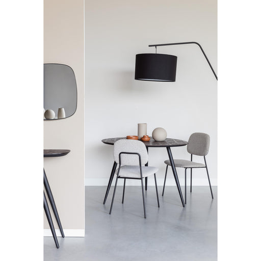 Eetkamerstoel Roos Light Polyester Beige 51x47 cm-Eetkamerstoelen-Creating Home