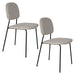 Eetkamerstoel Roos Light Polyester Beige 51x47 cm
