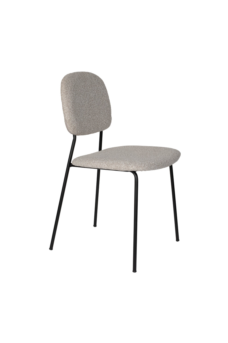 Eetkamerstoel Roos Light Polyester Beige 51x47 cm-Eetkamerstoelen-Creating Home