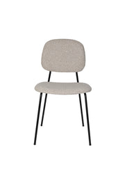 Eetkamerstoel Roos Light Polyester Beige 51x47 cm-Eetkamerstoelen-Creating Home