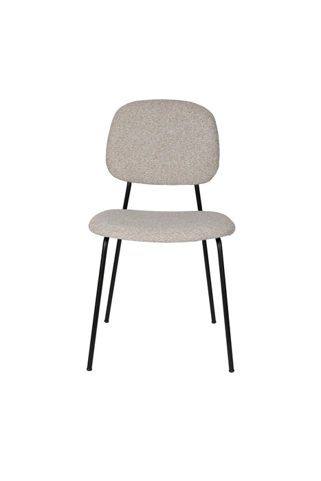 Eetkamerstoel Roos Light Polyester Beige 51x47 cm-Eetkamerstoelen-Creating Home