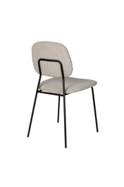 Eetkamerstoel Roos Light Polyester Beige 51x47 cm-Eetkamerstoelen-Creating Home