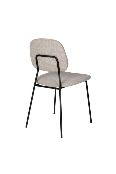 Eetkamerstoel Roos Light Polyester Beige 51x47 cm-Eetkamerstoelen-Creating Home