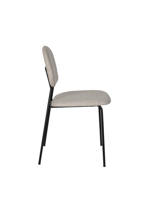 Eetkamerstoel Roos Light Polyester Beige 51x47 cm-Eetkamerstoelen-Creating Home