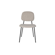 Eetkamerstoel Roos Light Polyester Beige 51x47 cm-Eetkamerstoelen-Creating Home