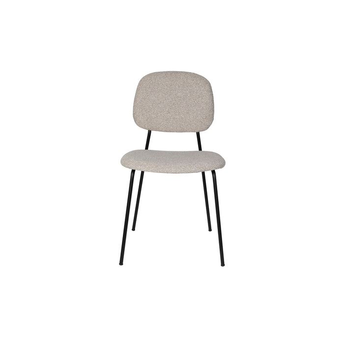 Eetkamerstoel Roos Light Polyester Beige 51x47 cm-Fauteuils-Creating Home