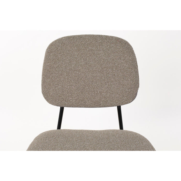 Eetkamerstoel Roos Warm Polyester Beige 51x47 cm
