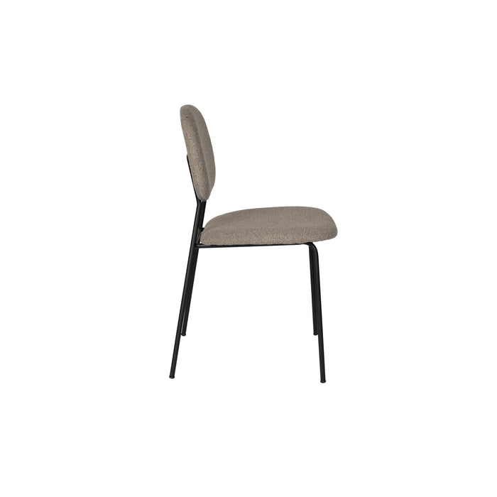 Eetkamerstoel Roos Warm Polyester Beige 51x47 cm-Eetkamerstoelen-Creating Home