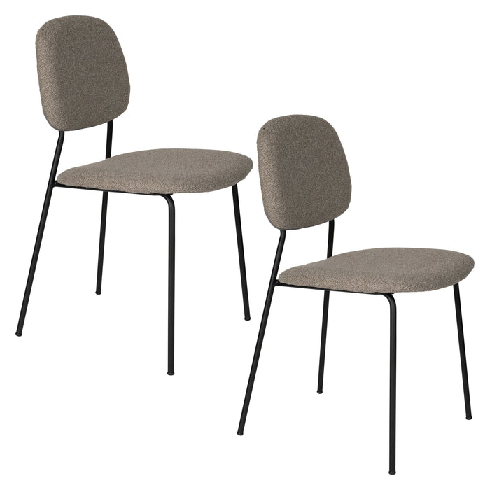 Eetkamerstoel Roos Warm Polyester Beige 51x47 cm