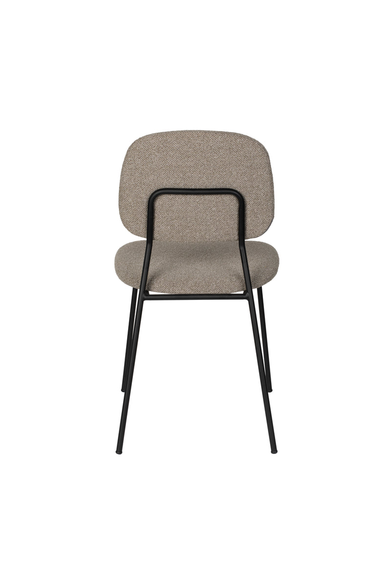 Eetkamerstoel Roos Warm Polyester Beige 51x47 cm-Eetkamerstoelen-Creating Home