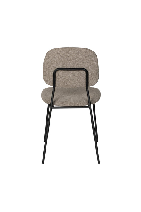 Eetkamerstoel Roos Warm Polyester Beige 51x47 cm-Eetkamerstoelen-Creating Home