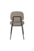 Eetkamerstoel Roos Warm Polyester Beige 51x47 cm-Eetkamerstoelen-Creating Home