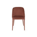Eetkamerstoel Roze Stof Antiek 51 cm 51x58x80 cm-Eetkamerstoelen-J-Line