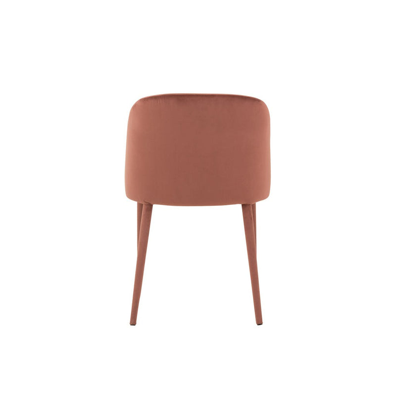 Eetkamerstoel Roze Stof Antiek 51 cm 51x58x80 cm-Eetkamerstoelen-J-Line