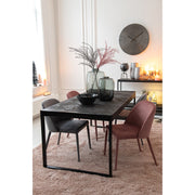 Eetkamerstoel Roze Stof Antiek 51 cm 51x58x80 cm-Eetkamerstoelen-J-Line