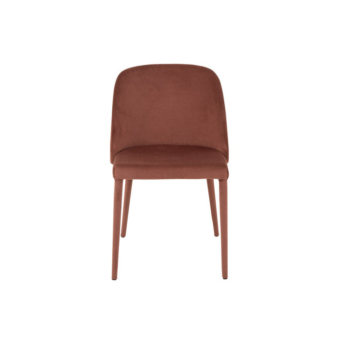 Eetkamerstoel Roze Stof Antiek 51 cm-Eetkamerstoelen-J-Line
