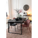 Eetkamerstoel Roze Stof Antiek 51 cm-Eetkamerstoelen-J-Line