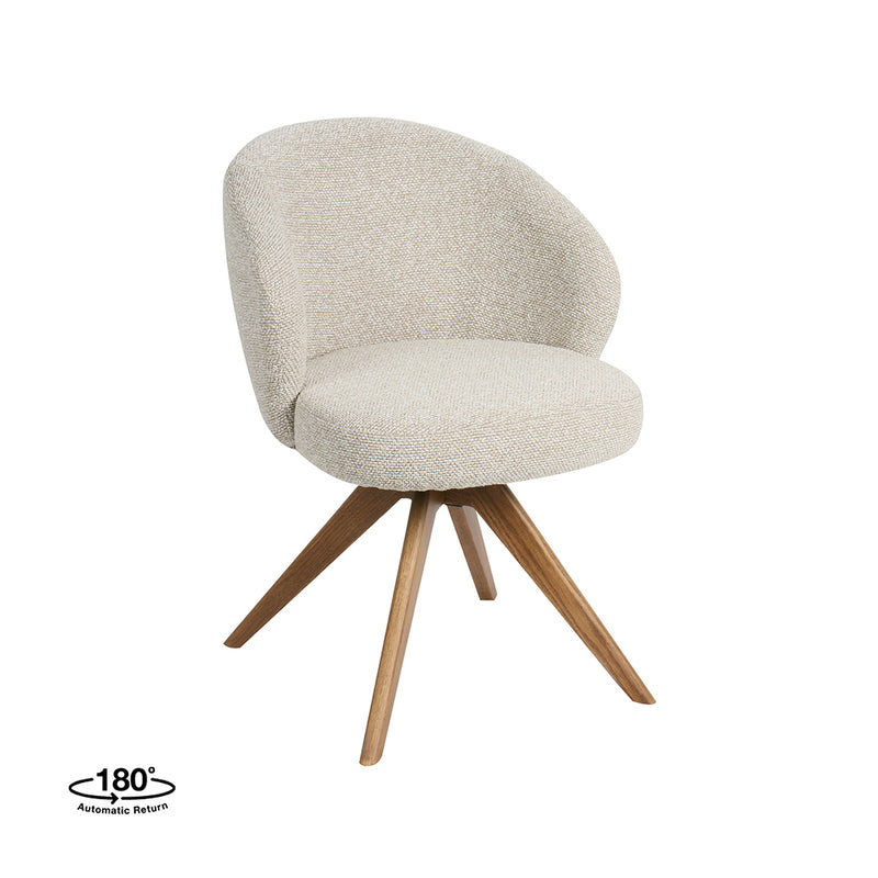 Eetkamerstoel Sabi Naturel Royal Boucle Naturel Houten-Eetkamerstoelen-LABEL51