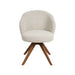 Eetkamerstoel Sabi - Naturel - Royal Boucle - Walnoot Houten-Eetkamerstoelen-LABEL51