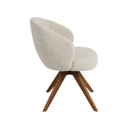 Eetkamerstoel Sabi Naturel Royal Boucle Walnoot Houten-Eetkamerstoelen-LABEL51