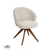 Eetkamerstoel Sabi - Naturel - Royal Boucle - Walnoot Houten-Eetkamerstoelen-LABEL51