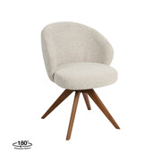 Eetkamerstoel Sabi Naturel Royal Boucle Walnoot Houten-Eetkamerstoelen-LABEL51
