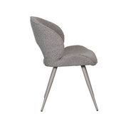 Eetkamerstoel Sakura Bouclé Mushroom 57x62x84 cm-Eetkamerstoelen-LABEL51