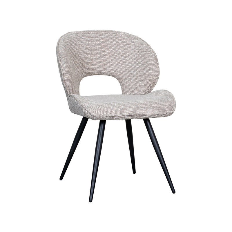 Eetkamerstoel Sakura Bouclé Naturel 57x62x84 cm 180154345-Eetkamerstoelen-LABEL51