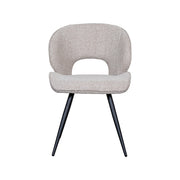 Eetkamerstoel Sakura Bouclé Naturel 57x62x84 cm 180154345-Eetkamerstoelen-LABEL51