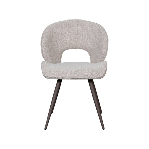 Eetkamerstoel Sakura Bouclé Naturel 57x62x88 cm-Eetkamerstoelen-LABEL51