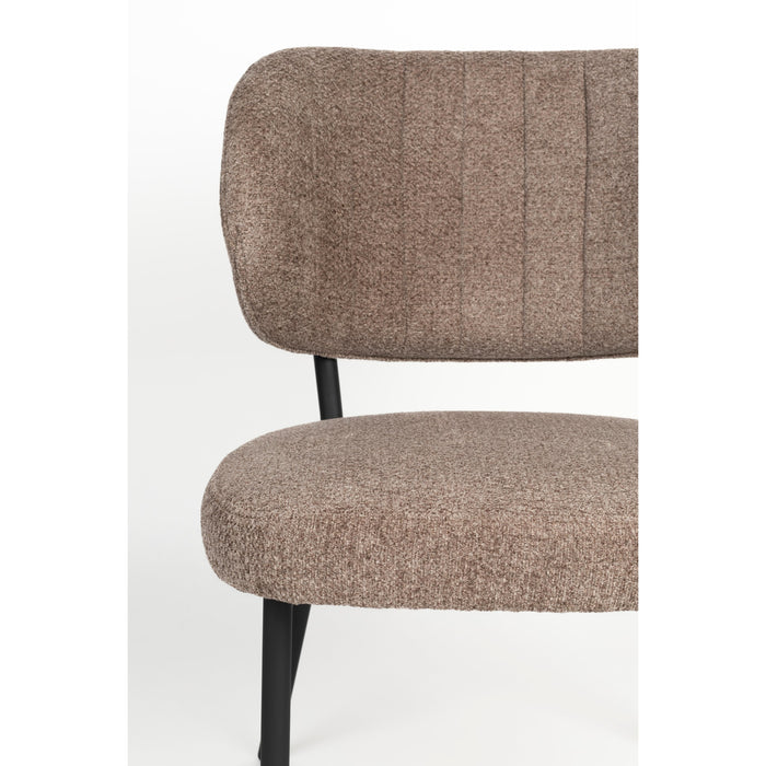 Eetkamerstoel Sanne Bruinie Polyester Bruin 64x56 cm-Eetkamerstoelen-Creating Home
