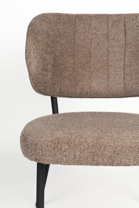 Eetkamerstoel Sanne Bruinie Polyester Bruin 64x56 cm-Eetkamerstoelen-Creating Home