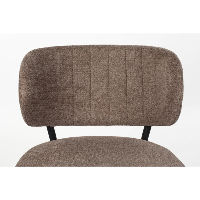 Eetkamerstoel Sanne Bruinie Polyester Bruin 72x62 cm