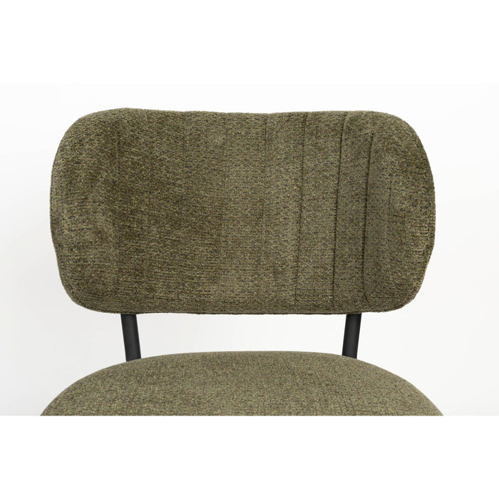 Eetkamerstoel Sanne Polyester Groen 64x56 cm