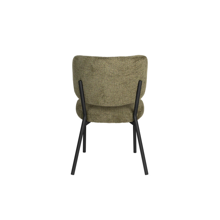 Eetkamerstoel Sanne Polyester Groen 64x56 cm-Fauteuils-Creating Home