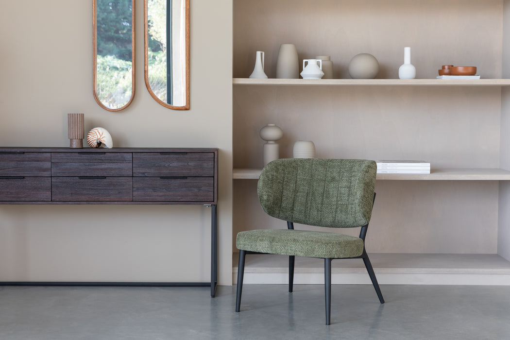 Eetkamerstoel Sanne Polyester Groen 72x62 cm-Eetkamerstoelen-Creating Home