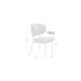 Eetkamerstoel Sanne Polyester Oranje 64x56 cm-Eetkamerstoelen-Creating Home