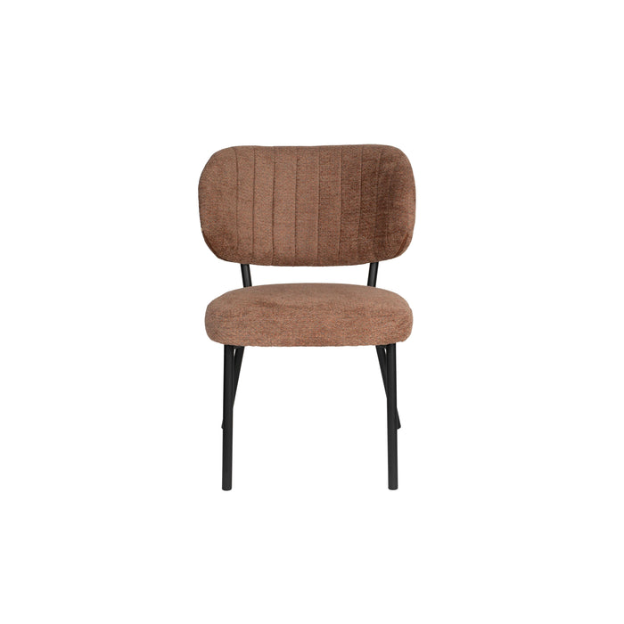 Eetkamerstoel Sanne Polyester Oranje 64x56 cm-Eetkamerstoelen-Creating Home