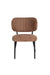 Eetkamerstoel Sanne Polyester Oranje 64x56 cm-Eetkamerstoelen-Creating Home
