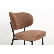 Eetkamerstoel Sanne Polyester Oranje 64x56 cm-Eetkamerstoelen-Creating Home