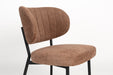 Eetkamerstoel Sanne Polyester Oranje 64x56 cm-Eetkamerstoelen-Creating Home