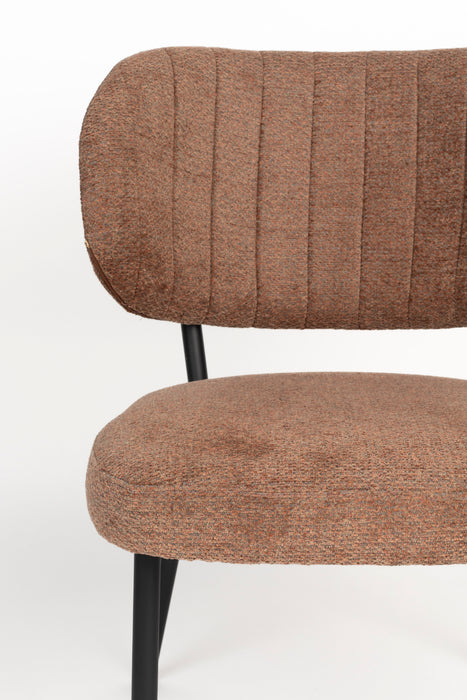 Eetkamerstoel Sanne Polyester Oranje 64x56 cm-Fauteuils-Creating Home
