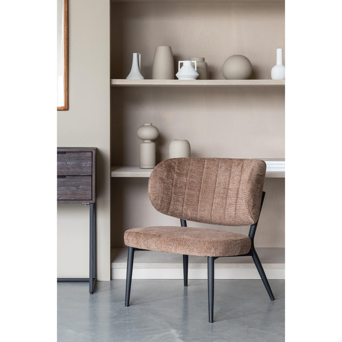 Eetkamerstoel Sanne Polyester Oranje 72x62 cm