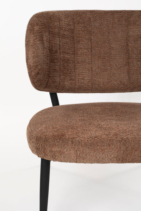 Eetkamerstoel Sanne Polyester Oranje 72x62 cm-Eetkamerstoelen-Creating Home