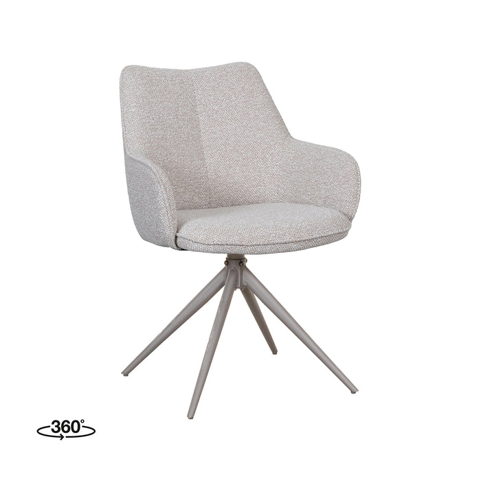 Eetkamerstoel Sawa Bouclé Beige-Eetkamerstoelen-LABEL51